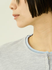 ヘンリーネックレイヤードTシャツ