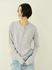 ヘンリーネックレイヤードTシャツ