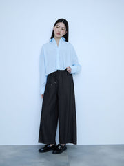 【シーズンレス】ナイロンツイルデニムイージーワイドパンツ