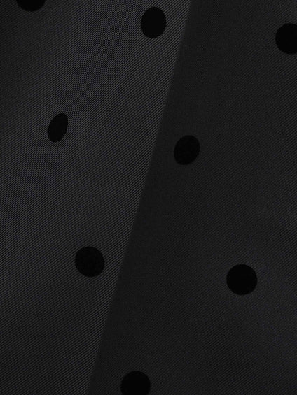 フロッキードットイージーワイドパンツ≪手洗い可能≫