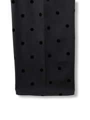 フロッキードットイージーワイドパンツ≪手洗い可能≫