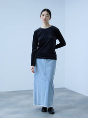 シアーベロアロングスリーブカットソー【日本製】