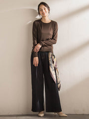 【WEB限定】吸湿発熱スムースタッチカットソー