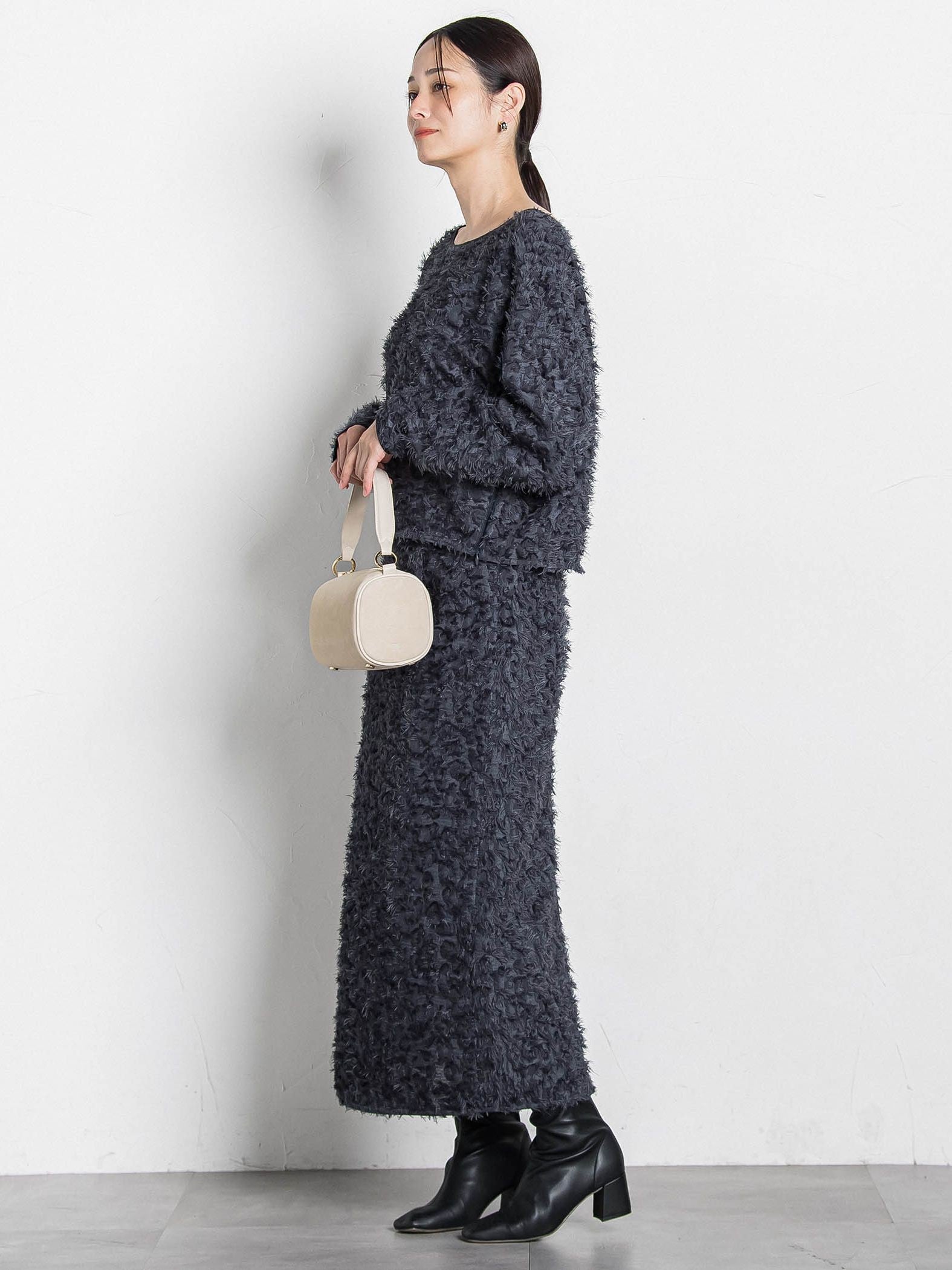 【コラボ商品】エディター東原妙子 × LAUTREAMONT /フェザージャガードブラウス