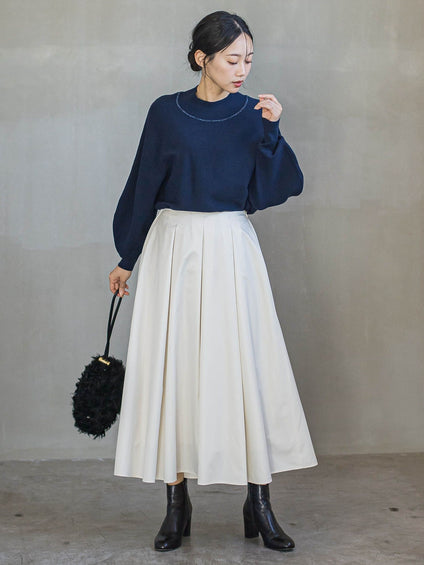 ウォッシャブルバナナスリーブニット≪手洗い可能≫