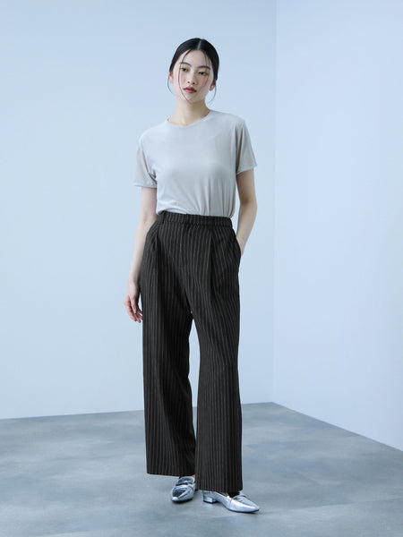 サイドポケットワイドタックパンツ