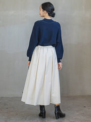 ウォッシャブルバナナスリーブニット≪手洗い可能≫