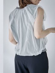 Chulle gather tops 【日本製】≪手洗い可能≫