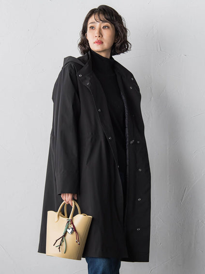 【大きいサイズ】パーテーションダウンロングコート