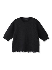 ボタニカルレース×ニットプルオーバー