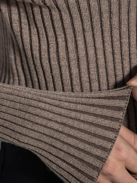 【WEB限定】プレーティングリブニットプルオーバー≪手洗い可能≫