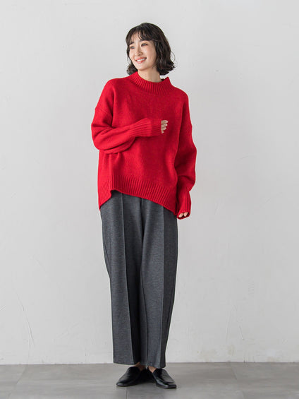 【WEB限定/新色追加】”まるで毛布”とろける裏起毛ワイドパンツ