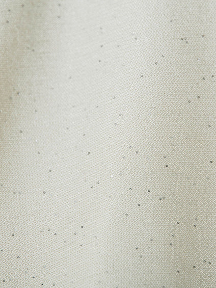 ミニスパンコールクルーネックニット≪手洗い可能≫