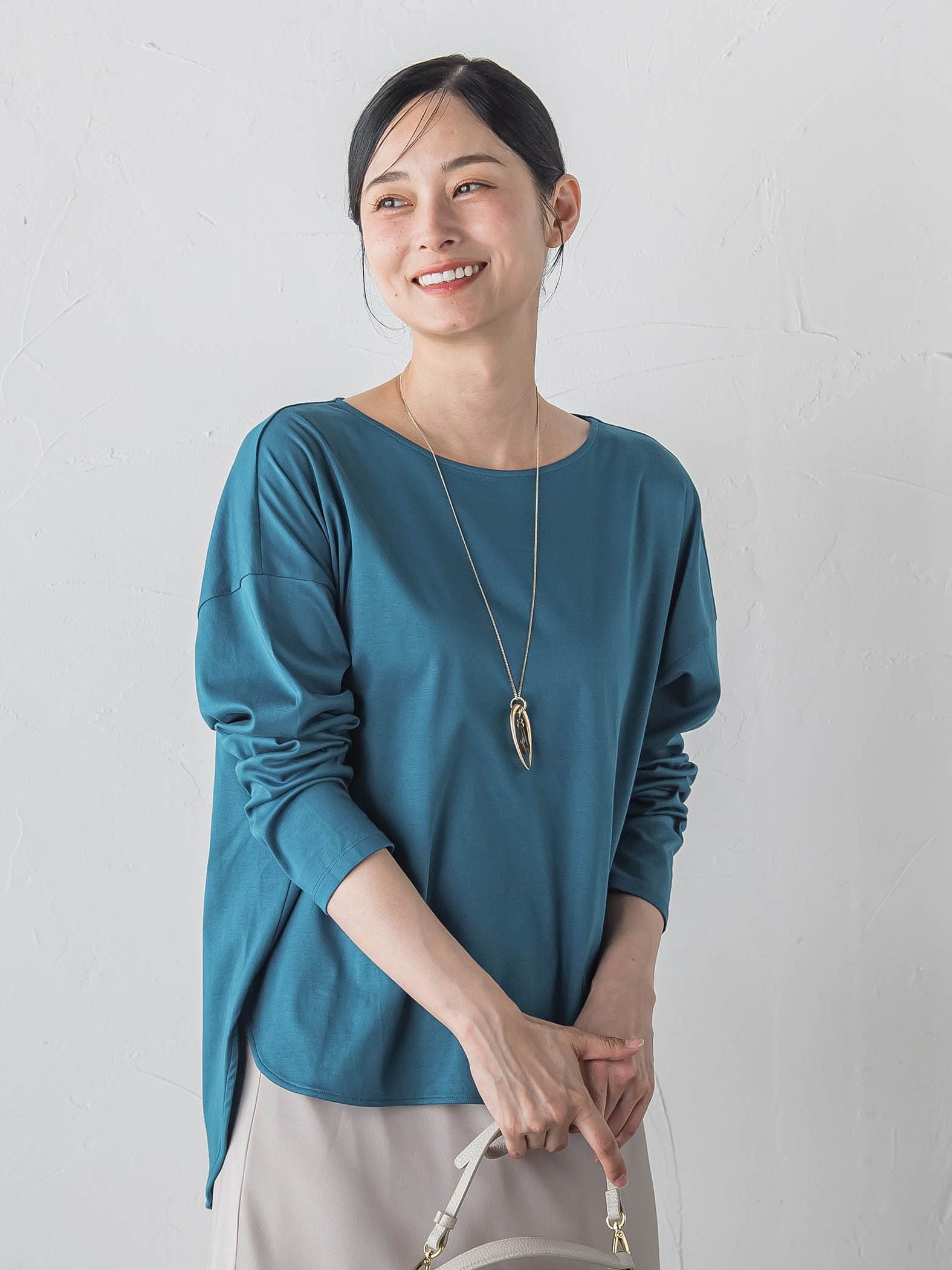 【WEB限定】≪背中美人革命≫汗染み防止バックポイントロンT