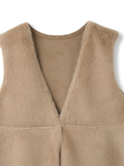 フェイクムートンファーペプラムジレ