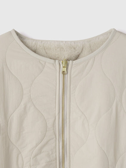 ひょうたんキルトリバーシブルZIPジャケット