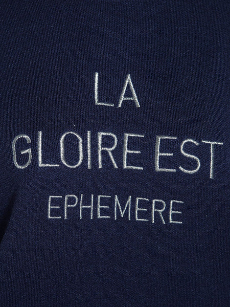 【WEB限定】刺繍ロゴニットプルオーバー≪洗濯機で洗える≫