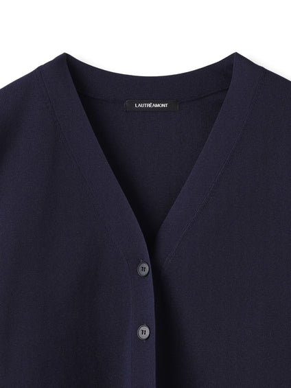 Vネックカーディガン