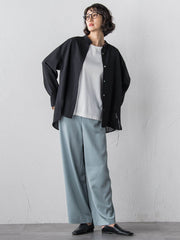 【大きいサイズ】【受注会限定】トリアセチノワイドパンツ