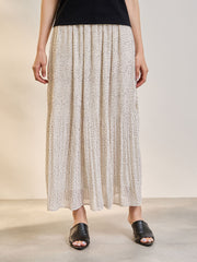 ランダムドットマジョリカプリーツスカート