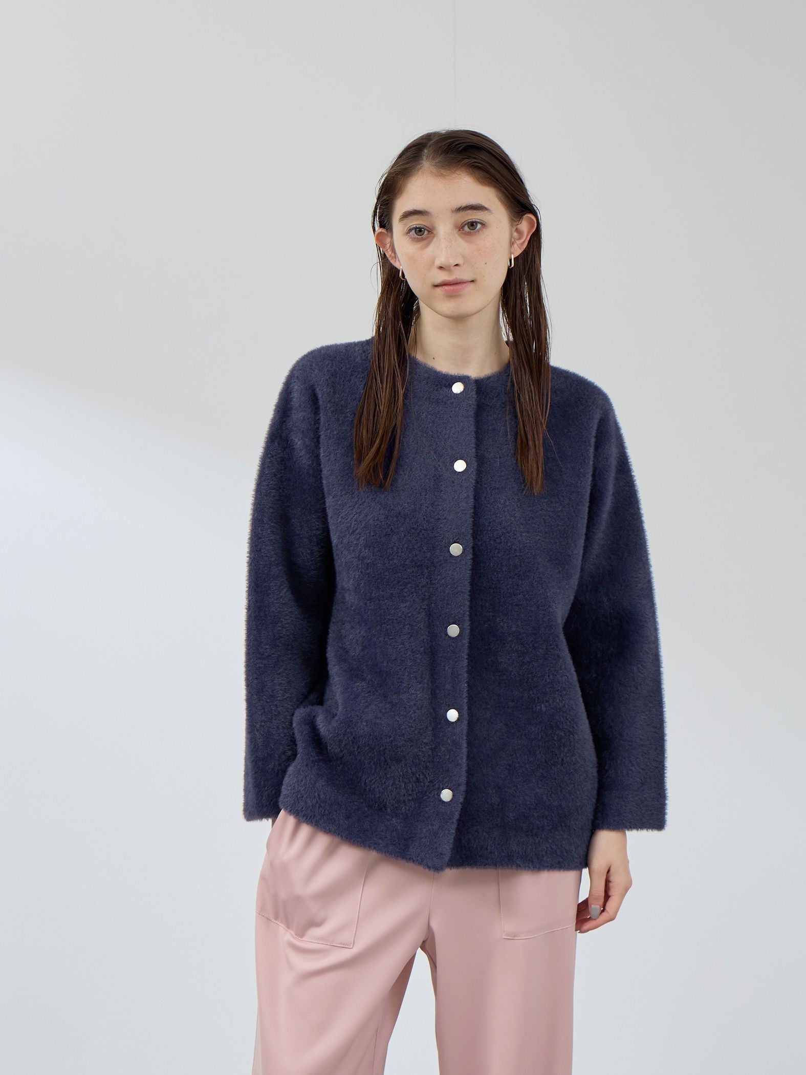 フェレットタッチWフェイスニットジャケット≪手洗い可能≫