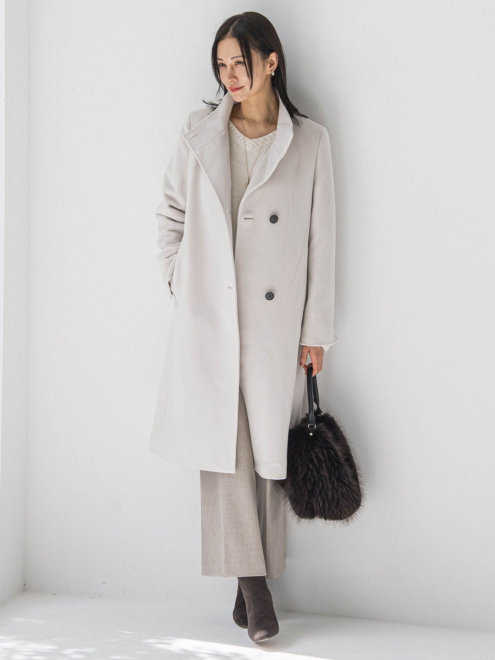 【カタログ掲載】プレミアムウールカシミヤロングコート