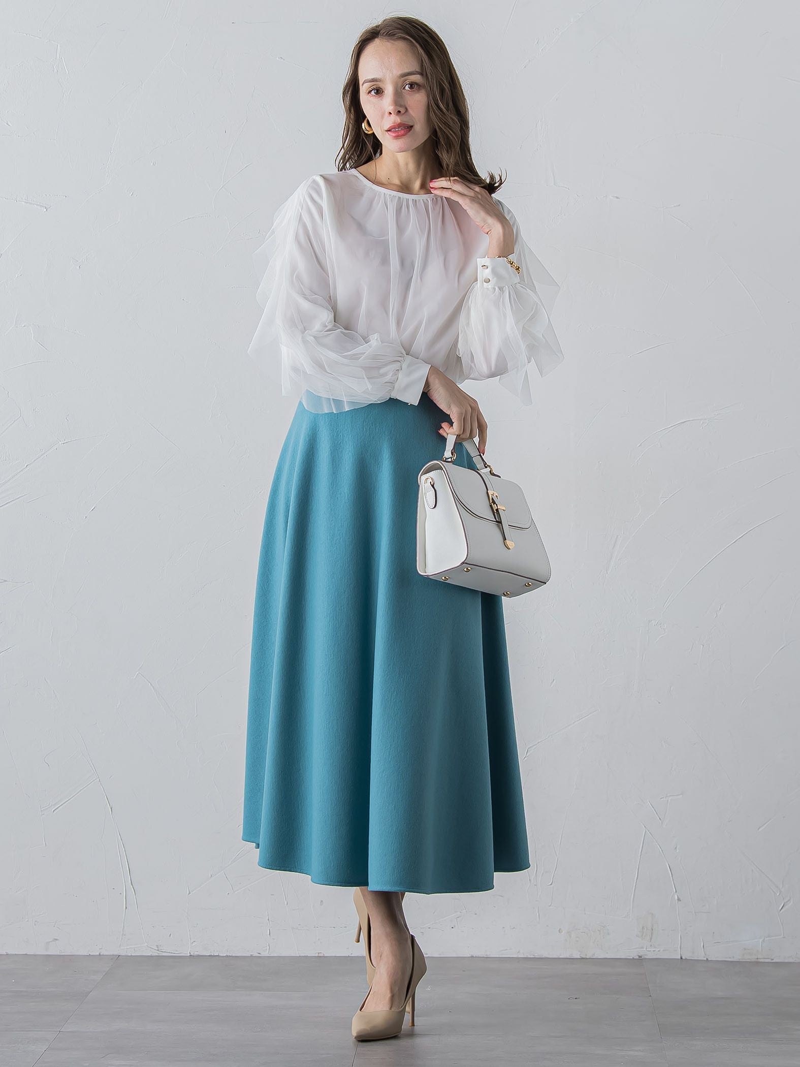 メルトンサーキュラースカート