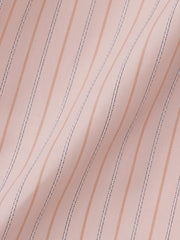 《きちんと映え》ストライプウエストタックシャツ