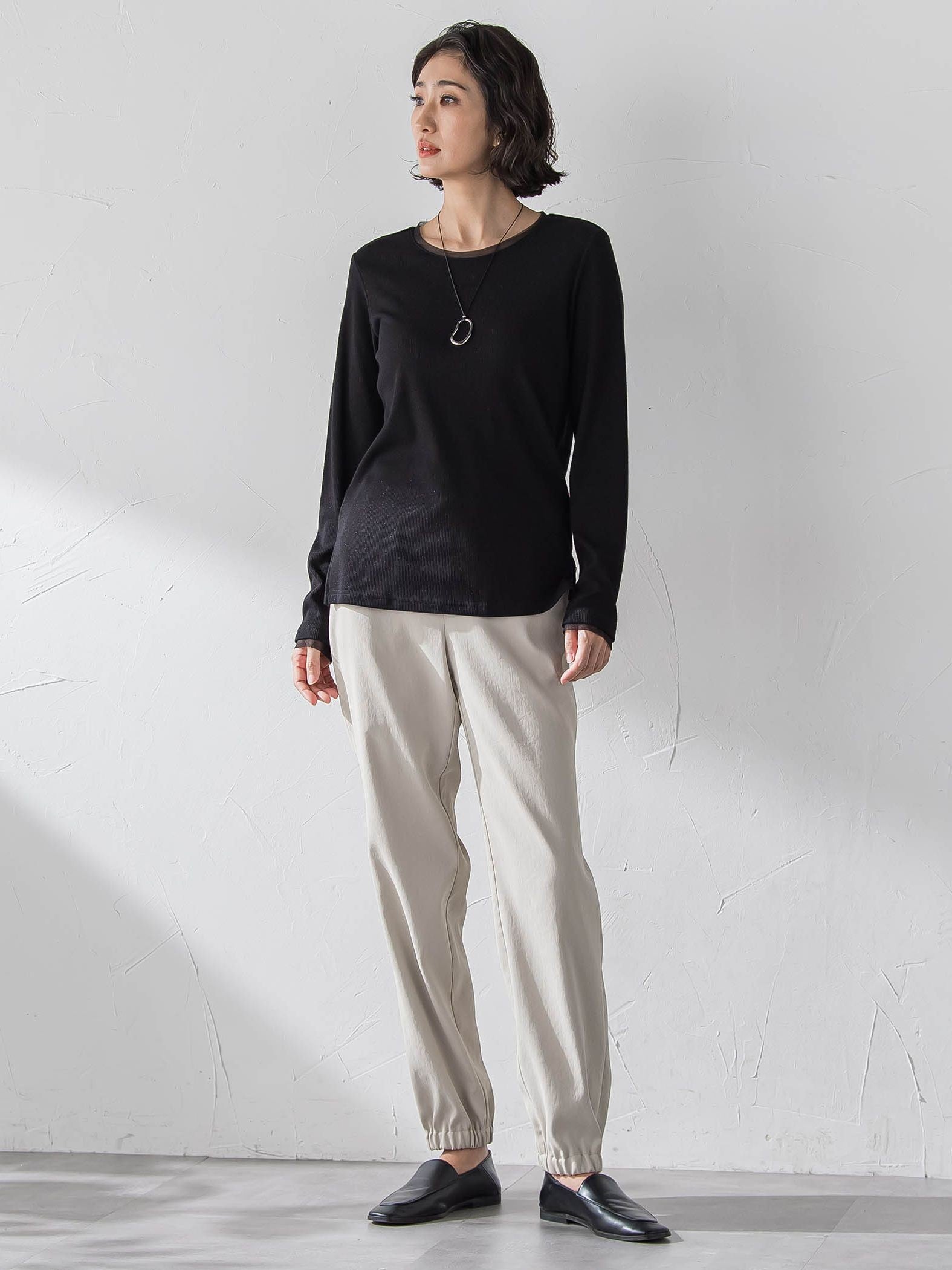 ラメテレコカットソー