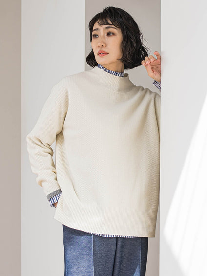 配色CHESSニット