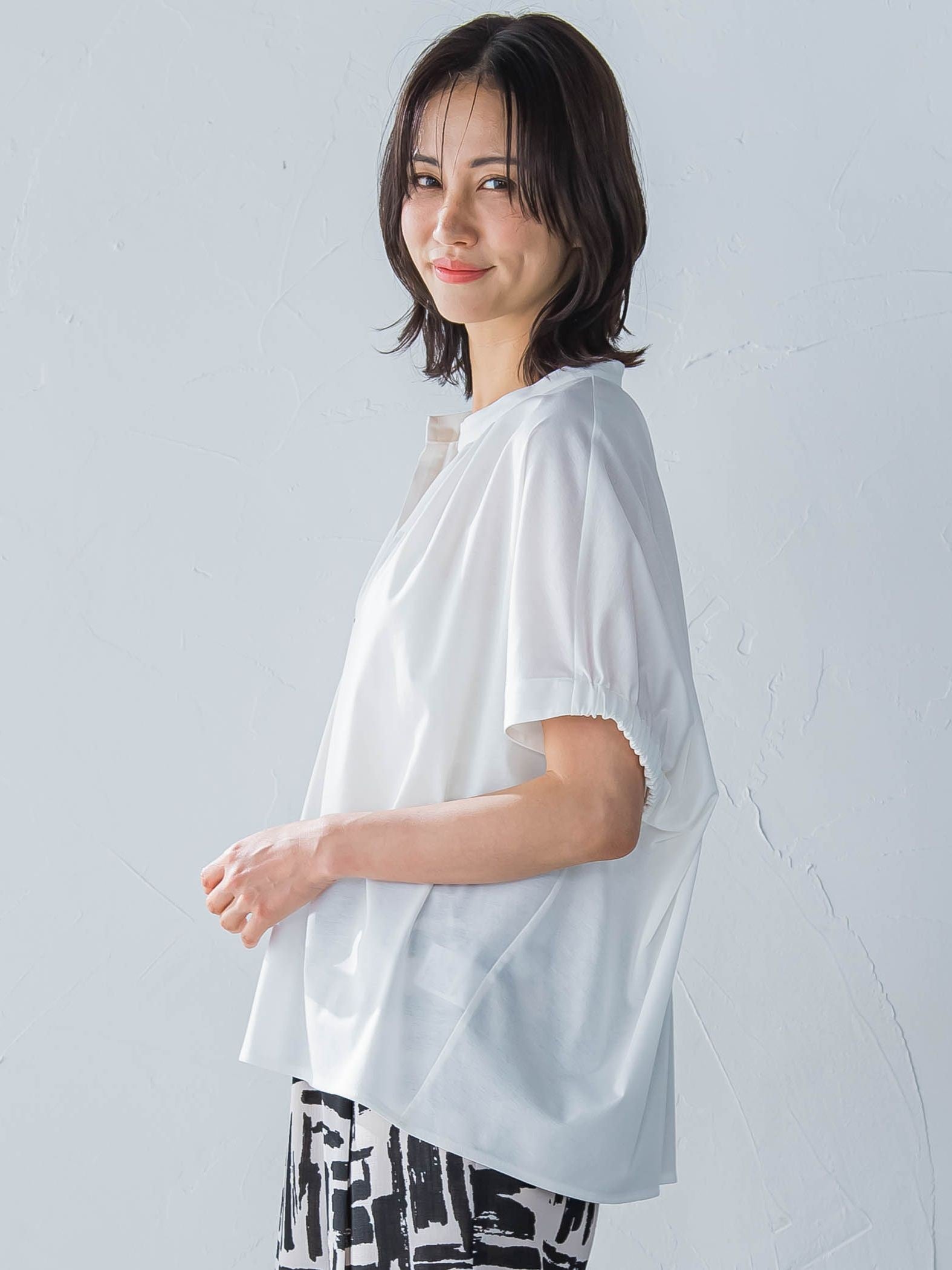 ライクアウーヴンスキッパーカットソー≪洗濯機で洗える≫