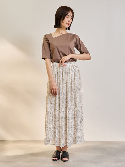 ランダムドットマジョリカプリーツスカート