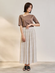 ランダムドットマジョリカプリーツスカート