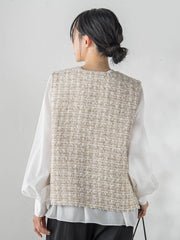 カミュツィードベストブラウス
