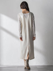 【えらべるSET UP】叶えるVネックジャンパードレス≪手洗い可能≫