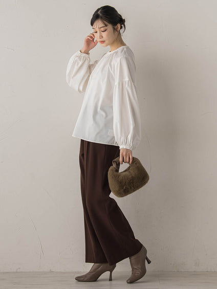 ブレードブラウス≪洗濯機で洗える≫