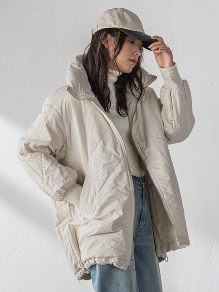 中綿リバーシブルコート≪手洗い可能≫