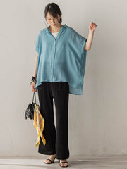 【WEB限定カラーあり】ドルマンブラウス+タンクSET