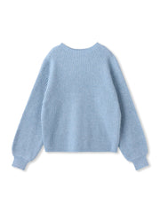 【WEB限定カラーあり】ラメボトルネックプルオーバー≪手洗い可能≫