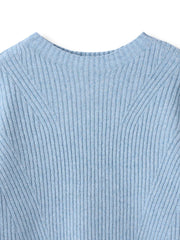 【WEB限定カラーあり】ラメボトルネックプルオーバー≪手洗い可能≫