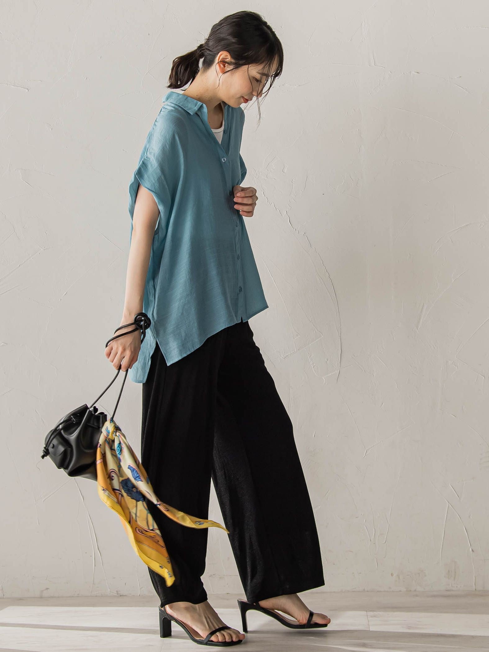 【WEB限定カラーあり】ドルマンブラウス+タンクSET
