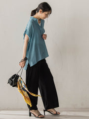 【WEB限定カラーあり】ドルマンブラウス+タンクSET