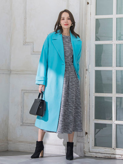 ツイードラメワンピース