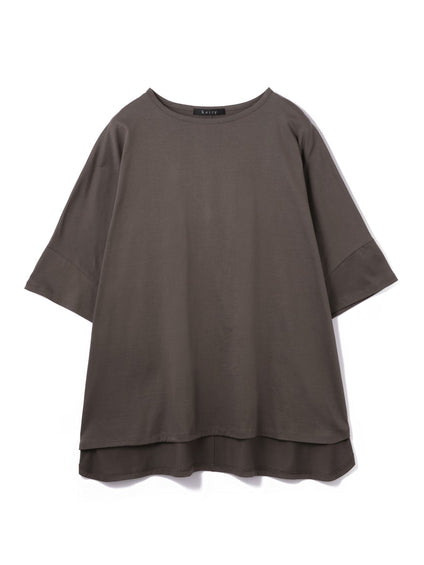 《予約》【機能するミニマル服】ポンチョTシャツ 《UVカット》