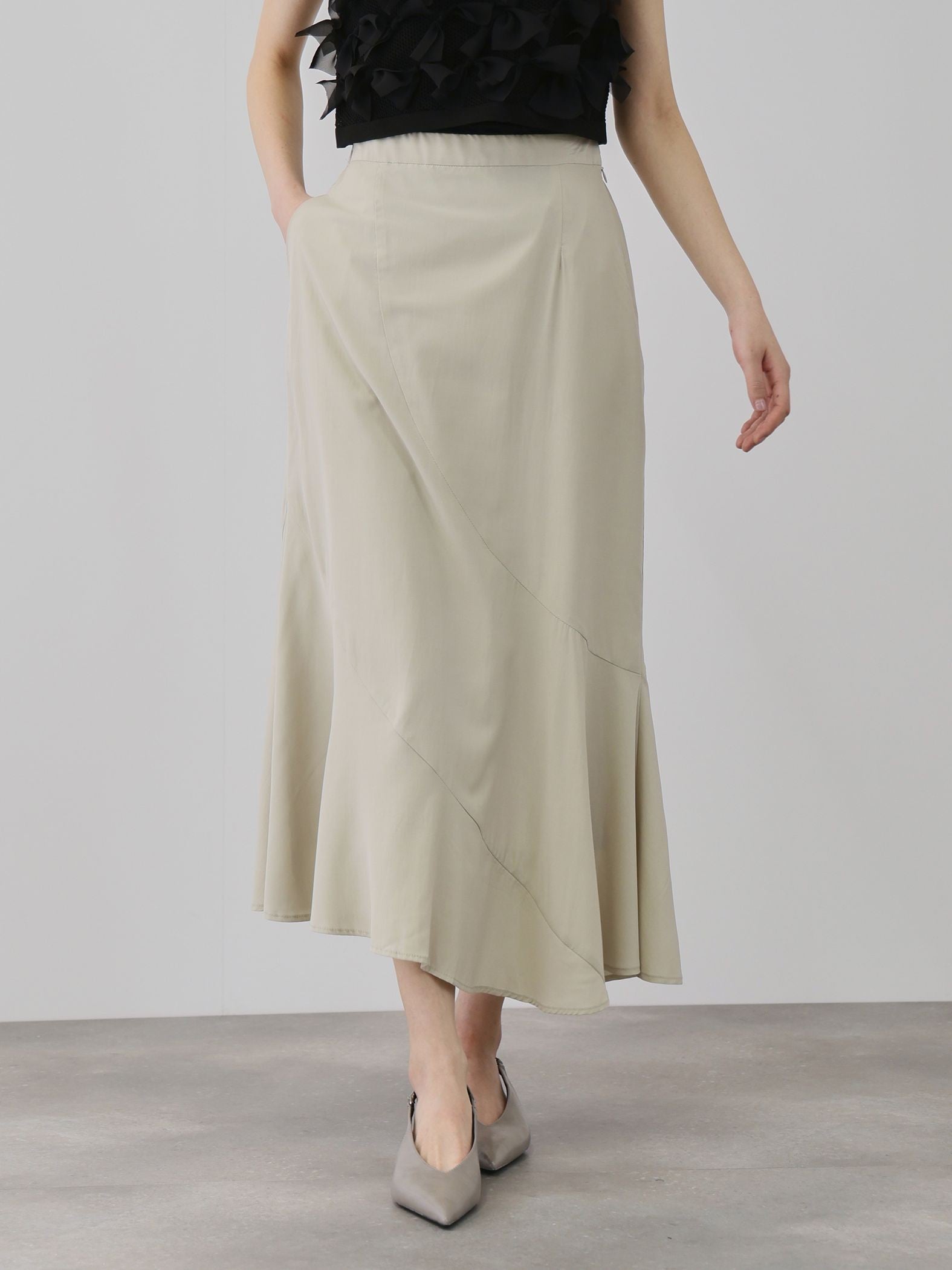 デシンバイアスマーメイドスカート