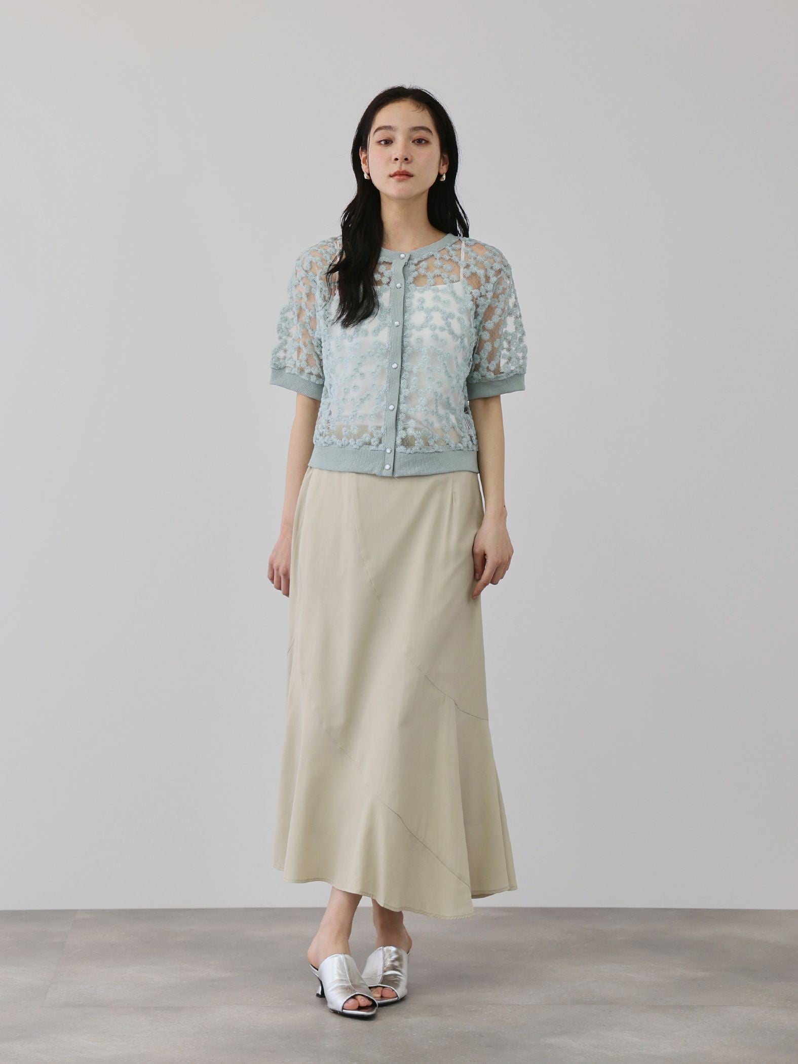 デシンバイアスマーメイドスカート