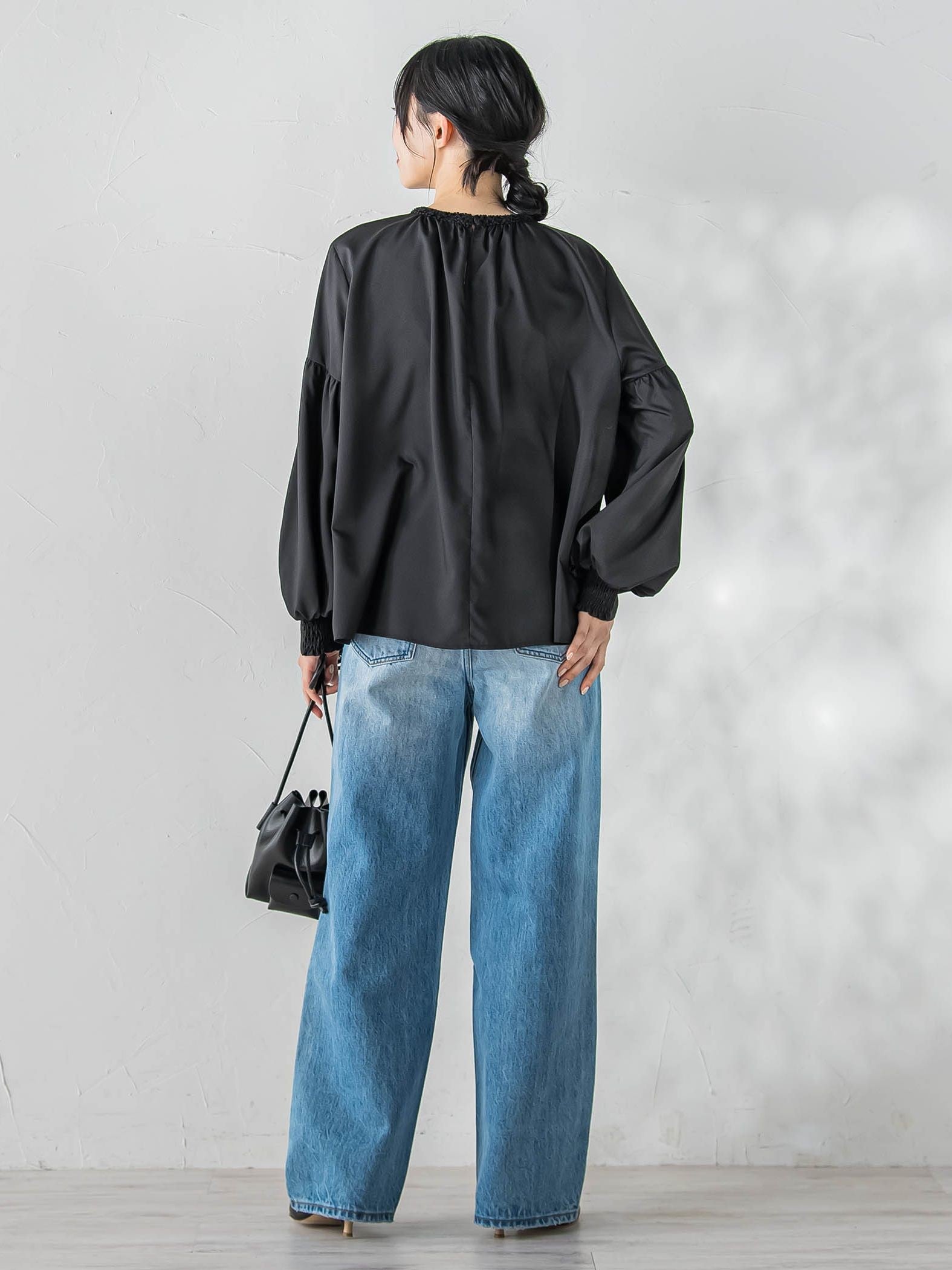 ブレードブラウス≪洗濯機で洗える≫