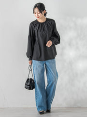 ブレードブラウス≪洗濯機で洗える≫