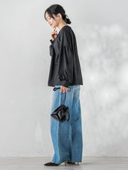 ブレードブラウス≪洗濯機で洗える≫