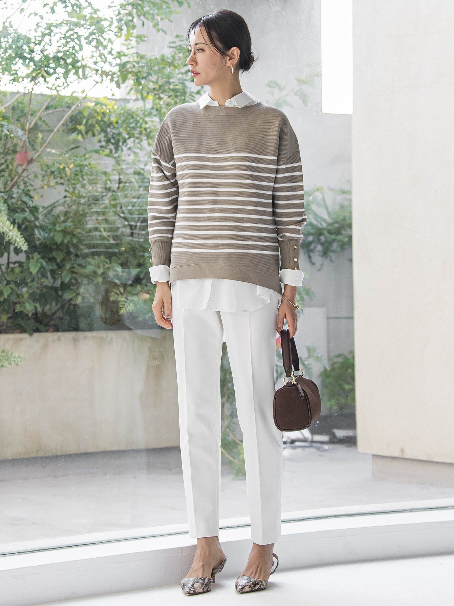 両面起毛テーパードパンツ≪WEB限定13号/洗える/セットアップ対応≫